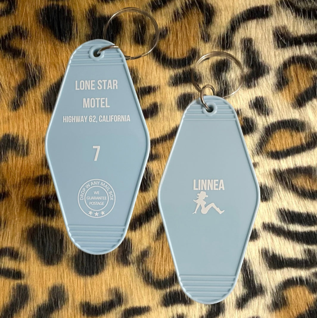 Lone Star Motel Keychain